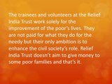 Relief India Trust Enhancing the civil society’s role!