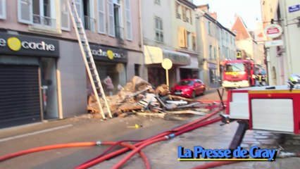 Gros incendie rue Vanoise Gray