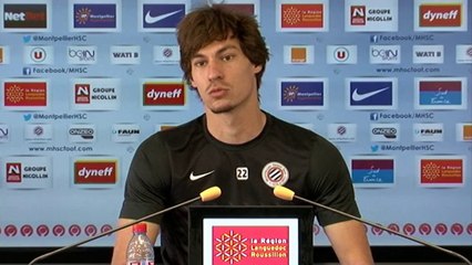 Benjamin Stambouli avant MHSC vs VAFC (J31)