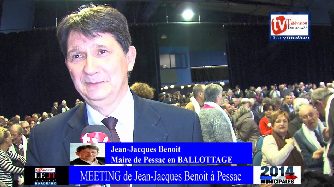 TVBordeaux33 MEETING de Jean-Jacques Benoit  avec le soutient Alain rousset un homme politique de poids
