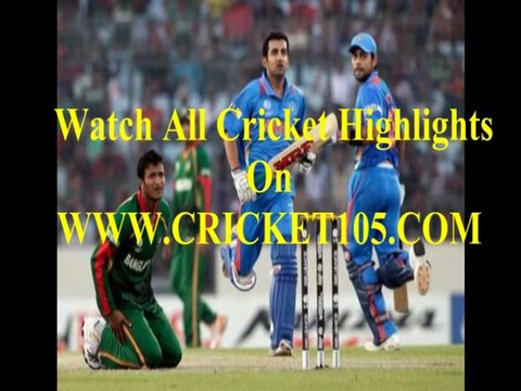 Watch Bangladesh v India Cricket Highlights T20 World Cup (28th March 2014)