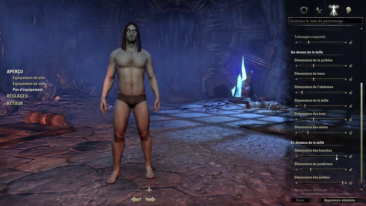 TESO - Création de personnage elfe noir