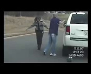 Drunk cop giving a sobriety test. Yes, the COP is Drunk_