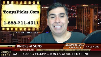 Phoenix Suns vs. New York Knicks Pick Prediction NBA Pro Basketball Odds Preview 3-28-2014
