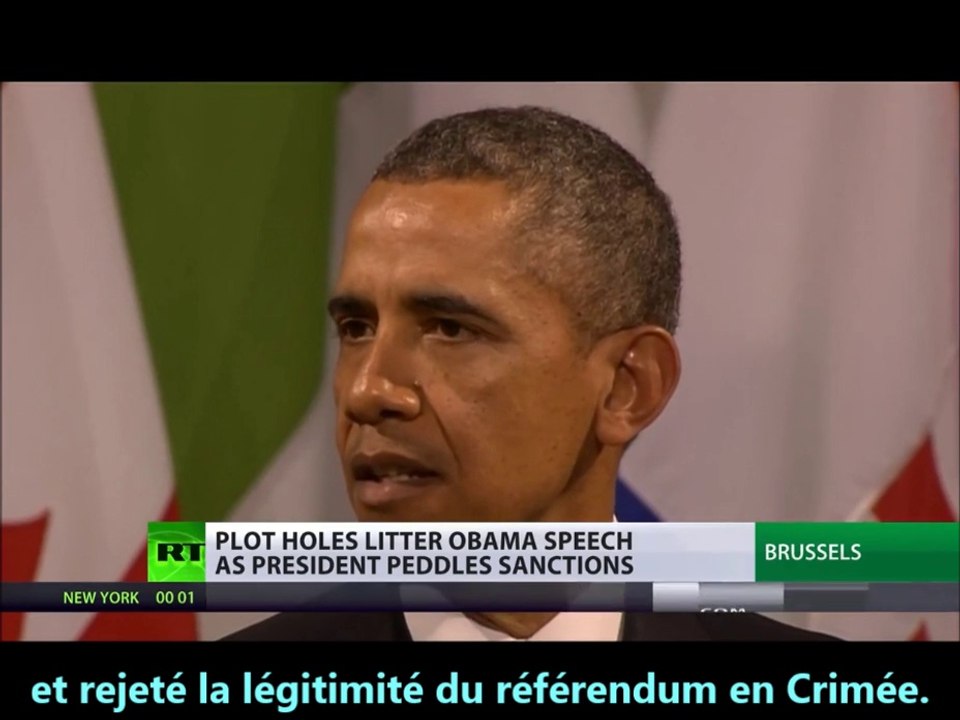 OBAMA : "L'Irak, moins grave que la Crimée" (Russia Today, 27/03/14)