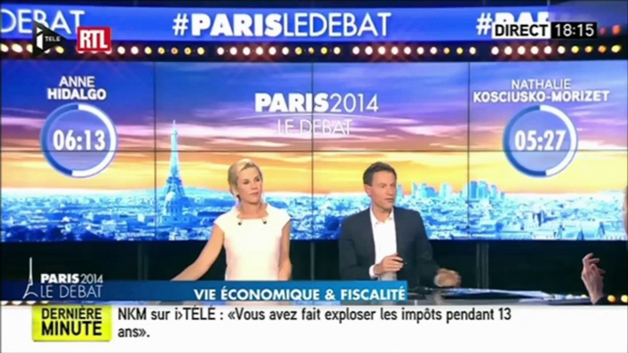 Débat entre NKM et Anne Hidalgo le 26/03/2014