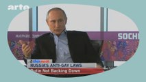 Vladimir Poutine & les droits des homosexuels en Russie & aux Etats-Unis - DESINTOX - 6/02/2014