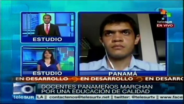 Docentes panameños marchan por reivindicaciones salariales