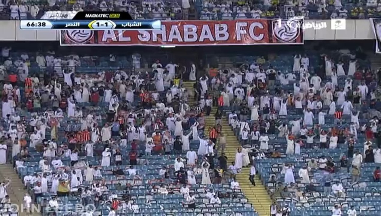 هدف الشباب الاول على النصر دوري جميل الجوله 25