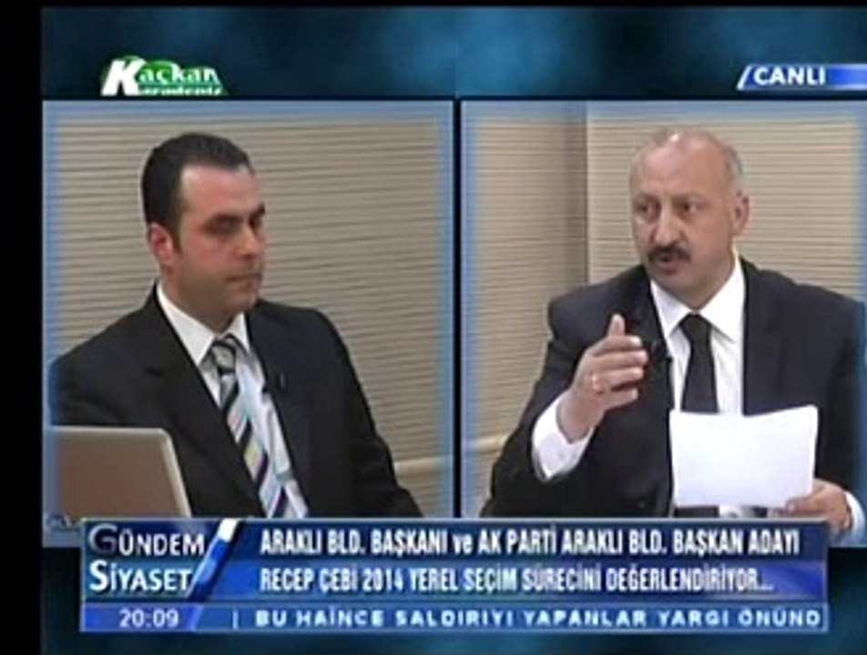 Recep Çebi "Onlar Çamur, Biz Hizmet Ürettik!" ARAKLI HABER