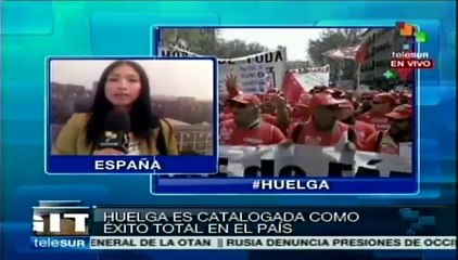 Huelga estudiantil en España fue catalogada como éxitosa