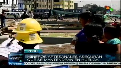 Mineros y servidores públicos templan la luchas reivindicativa en Perú