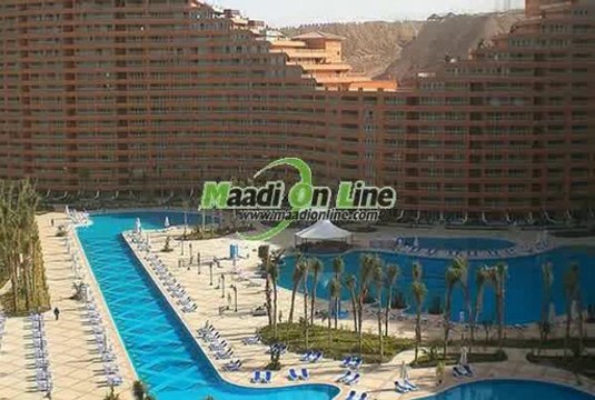 chalet in water front porto sokhna for sale overlooking sea and swimming pool view