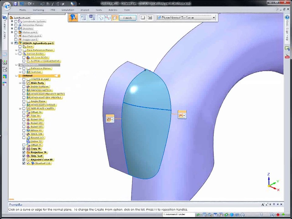 Solid Edge Yüzey Modelleme - Solid Edge ST6 Surface Modeling