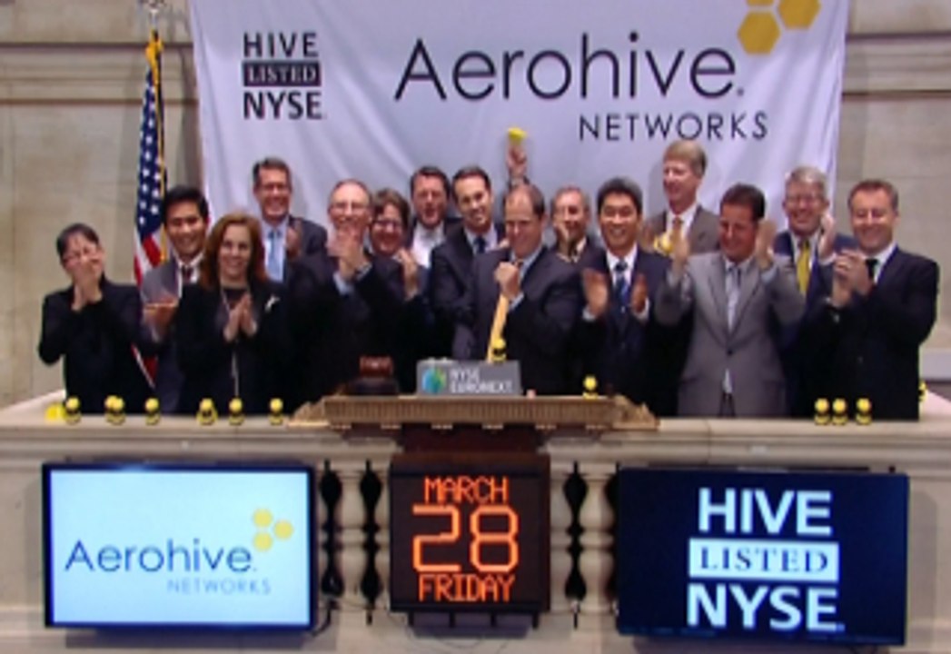Aerohive Networks Inc. (NYSE: HIVE) Celebrates IPO At NYSE: CEO Discusses 'Explosion' Of Digital Learning