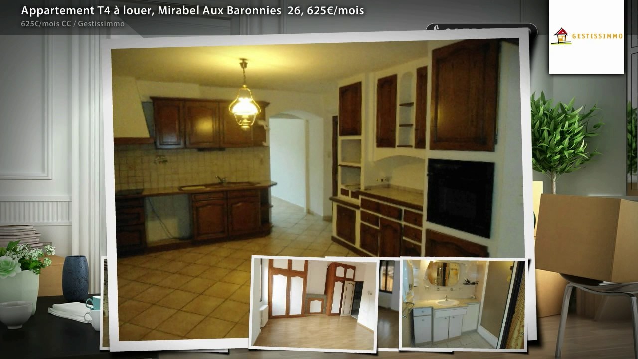 Appartement T4 à louer, Mirabel Aux Baronnies  26, 625€/mois