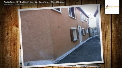 Appartement T3 à louer, Buis Les Baronnies  26, 440€/mois