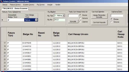 Eczane Çevirici'den Datasoft Programına Ecza Depolarından Fatura Aktarımı (SESLİ) (Yeni)