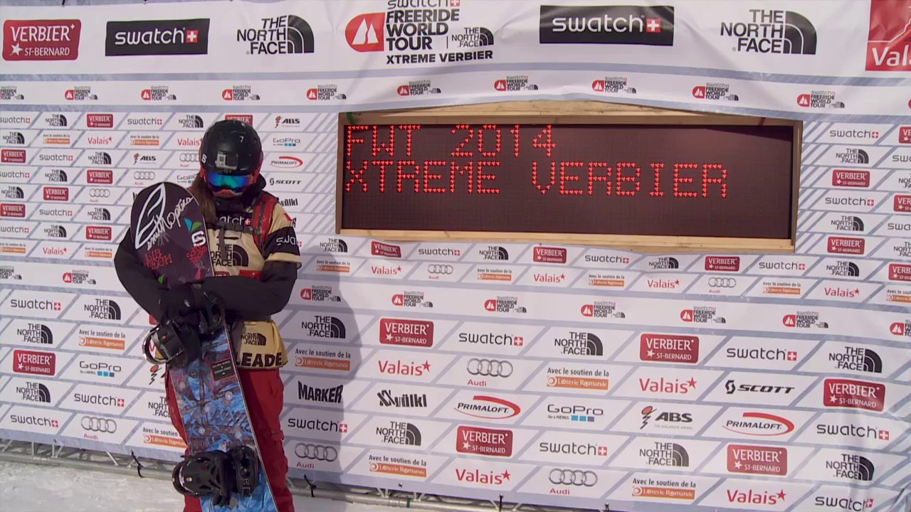 FWT14 - Run of Bib #1 Shannan Yates USA - Xtreme Verbier 2014