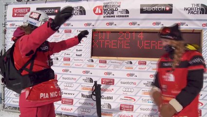 FWT14 - Run of Bib #3 Pia Nic Gundersen NOR - Xtreme Verbier 2014