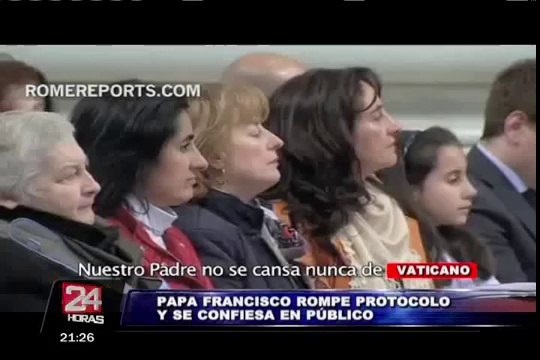 El Papa Francisco se confesó de rodillas la Basílica de San Pedro del Vaticano