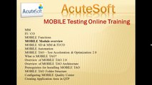 MOBILE Testing Online Training