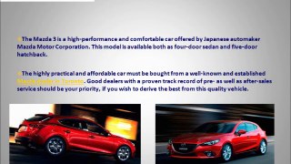 Buy Mazda 3 From an Established Dealer in Toronto