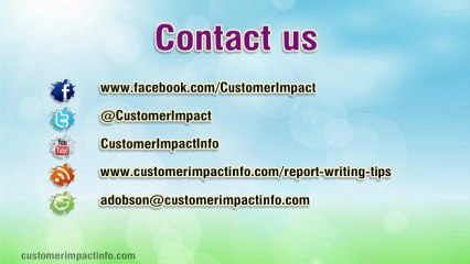 Mystery Shopping Report Writing Tips