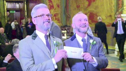 First gay marriages take place in England, Wales