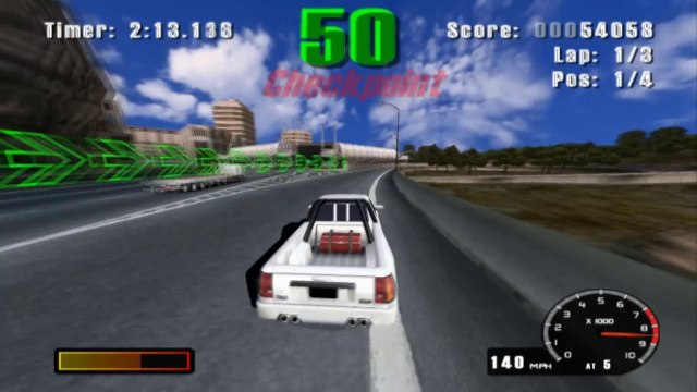 Burnout HD on PCSX2 Emulator (Widescreen)