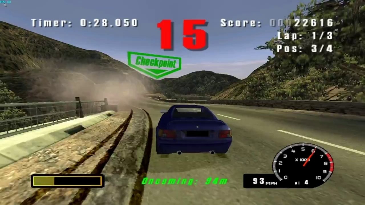 Burnout HD on Dolphin Emulator (Widescreen Hack)