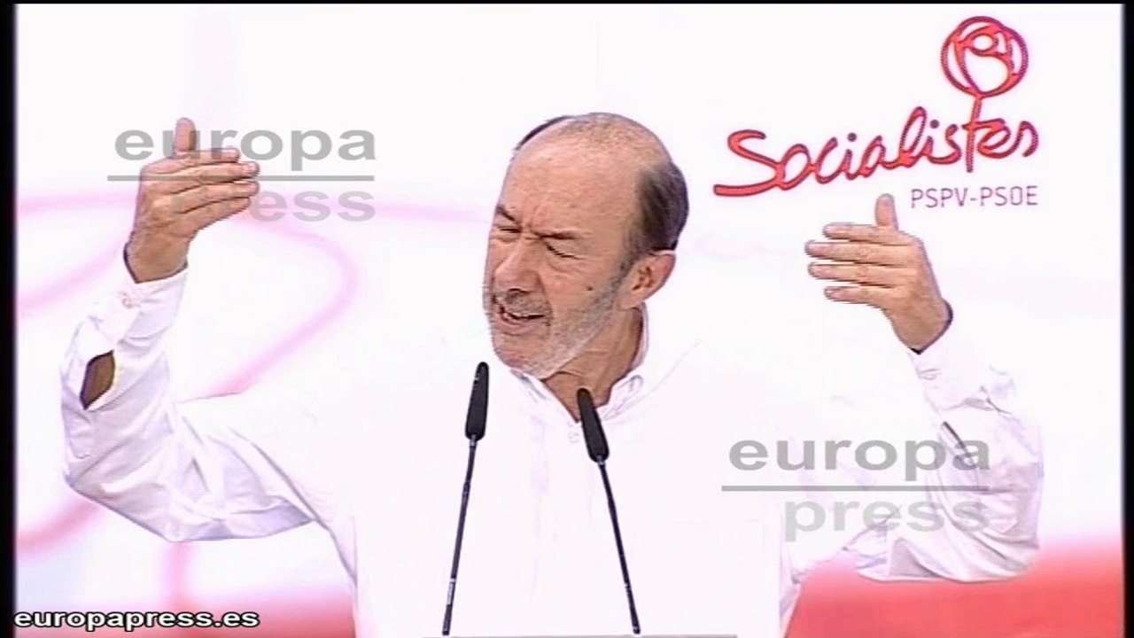 Rubalcaba anuncia la propuesta fiscal del PSOE