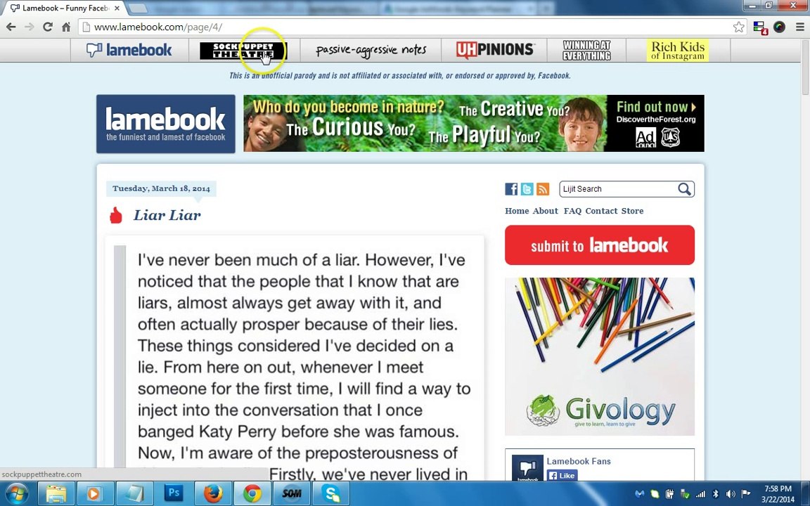 Find Funny Facebook Status Messages,Quotes,Ideas,Jokes,Funny Pictures and Much More on lamebook.com