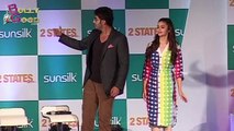 Arjun Kapoor & Alia Bhatt Interact At Press Conference Of New Hindi Movie '2 States'