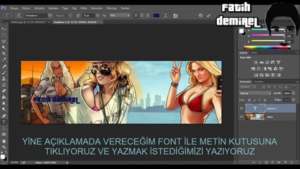 Gta fontu ile yazı yazma