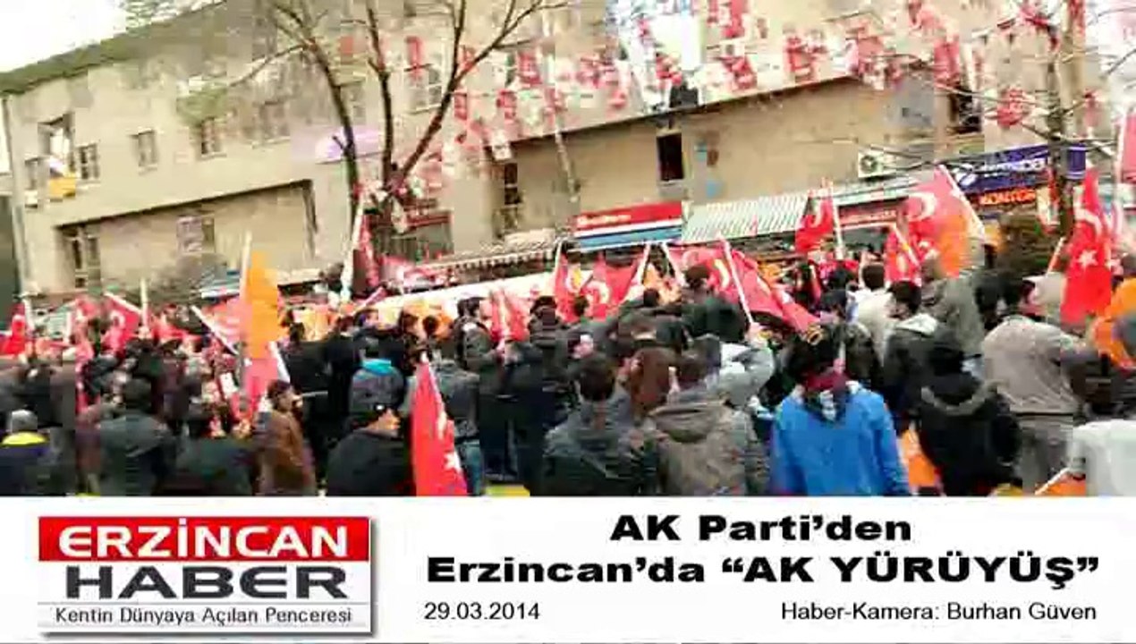 Erzincan AK Parti Yürüyüş Konvoyu