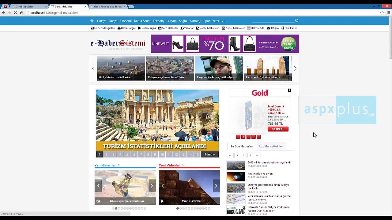 ASPXPLUS E-Haber Sistemi- Genel Makale Ekleme - Düzenleme (HD)