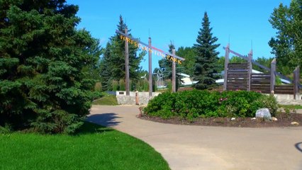 Entering Fort Edmonton.