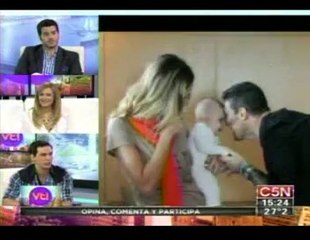 Paula y Olivia en back grabación de SM en Viva la Tarde - 29 de Marzo