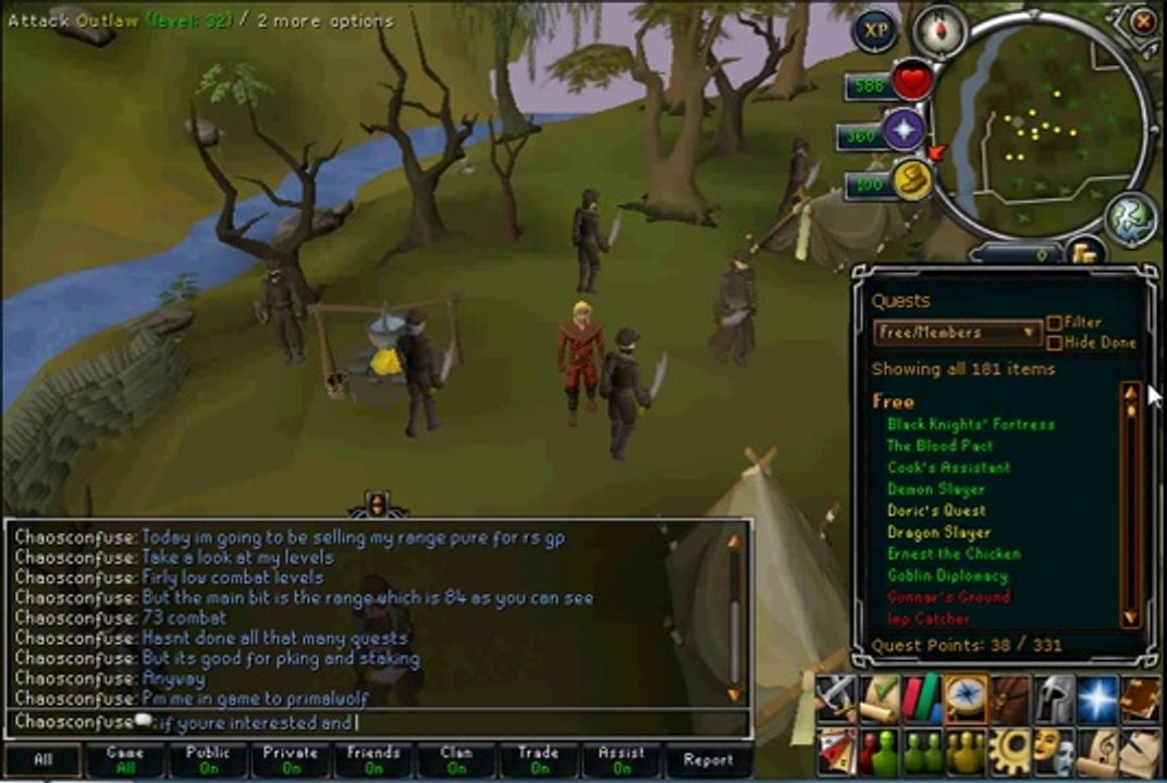 PlayerUp.com - Buy Sell Accounts - Selling runescape account for RSGP