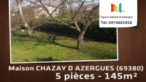 A vendre - Maison/villa - CHAZAY D AZERGUES (69380) - 5 pièces - 145m²