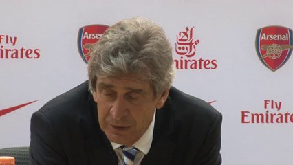 Pellegrini, satisfecho a pesar del empate ante el Arsenal