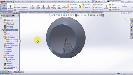 footbal tutorial solidworks