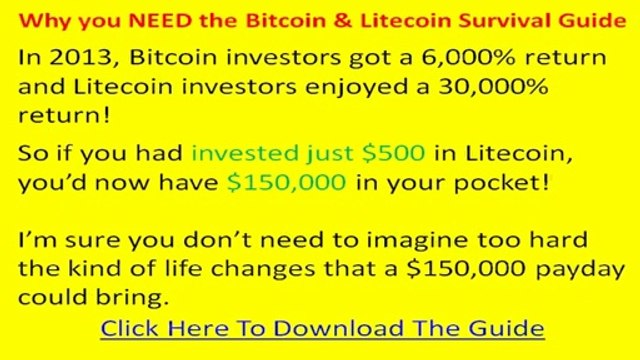 Bitcoin And Litecoin Survival Guide Review – My Happy Experience With Bitcoin and Litecoin Survival Guide