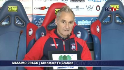 Crotone-Ternana, Massimo Drago in conferenza