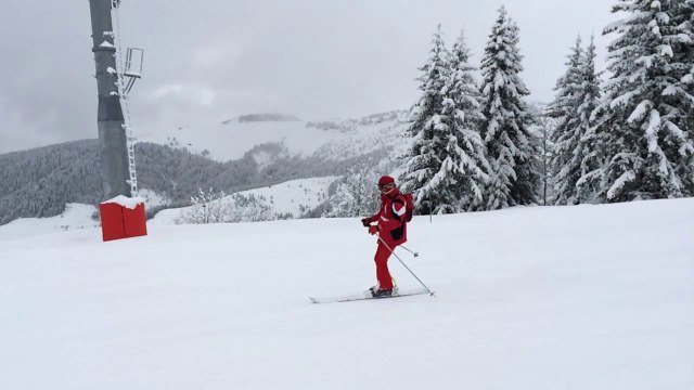 monoski slow motion montagne ski notre dame de bellecombe Olive