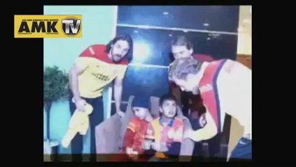 Galatasaraylılardan minik Mehmet’e anlamlı ziyaret