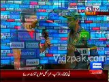 Mohammad Hafeez & Ahmed Shahzad talk after match