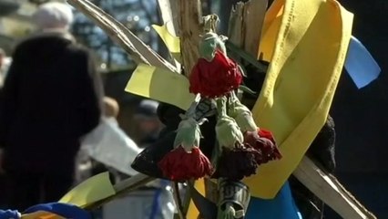 Honoring the fallen in Kiev