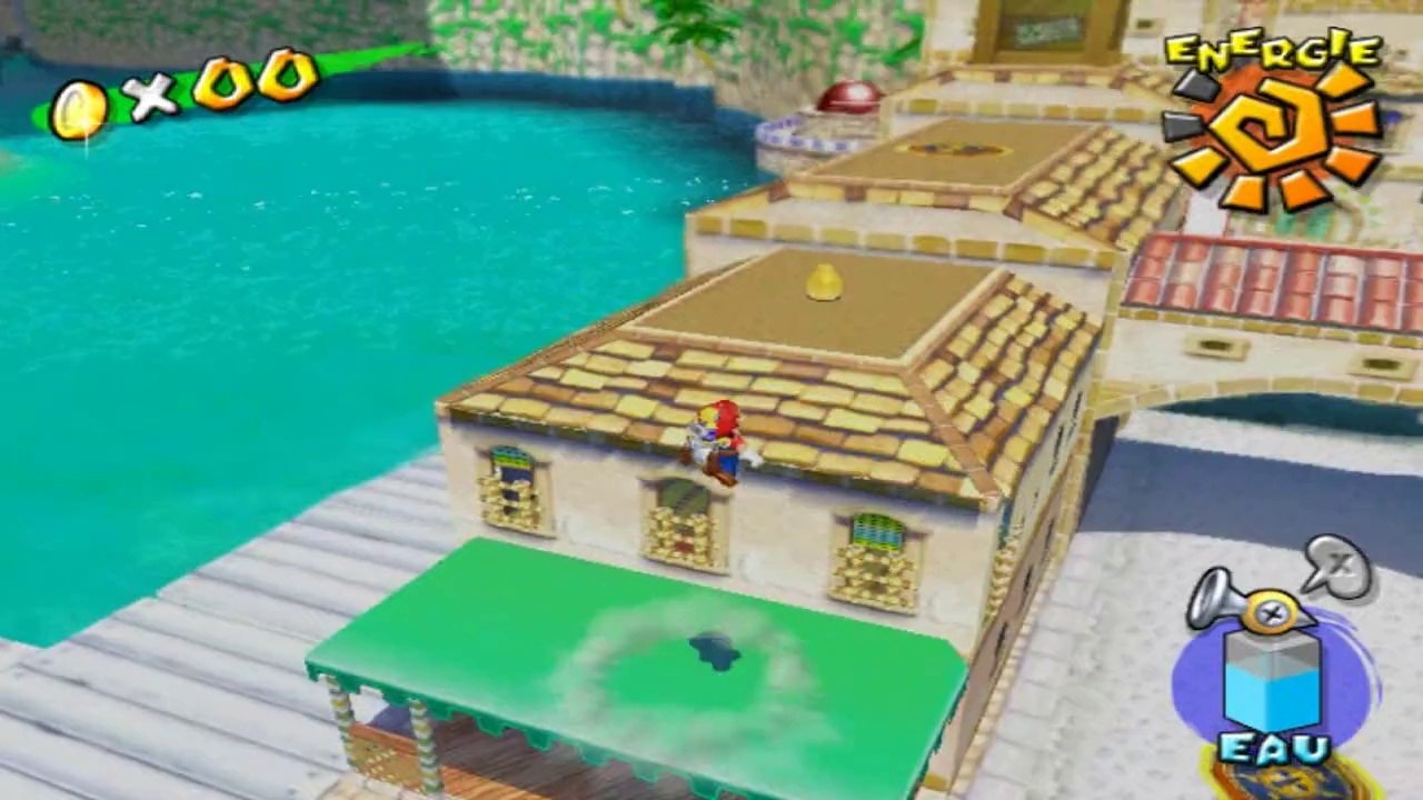 Super Mario Sunshine - Place Delfino - Soleil 4...